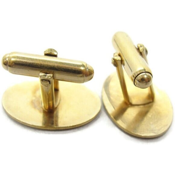 "R" Initial Vintage 12K Gold Filled Cufflinks Vintage Brushed Finish - Picture 11 of 16